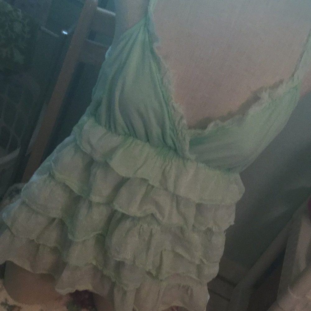 Pale green summer top